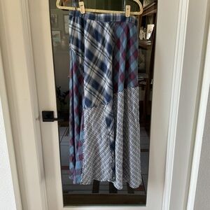 Boho Patchwork Maxi Skirt 2X